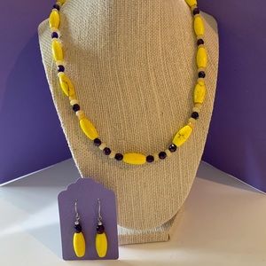 Handmade Necklace & Earring Set. Stunning set with quality stones and be…